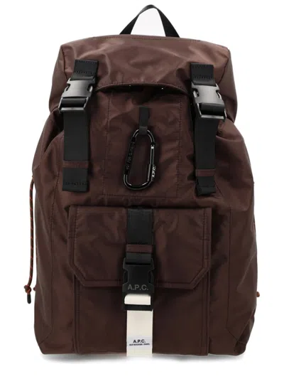 A.p.c. A. P.c. Trek Backpack In Brown