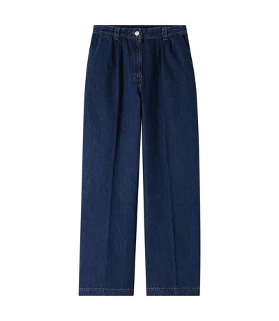 A.p.c. A. P.c. Tressie Pants 36 Indigo In Blue