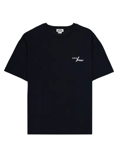 A.p.c. A. P.c. Classic Logo T-shirt For Men In Black