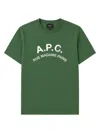 A.p.c. A. P.c. T-shirt Con Logo In Green