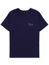 A.p.c. A. P.c. Crew-neck Logo-print T-shirt In Blue