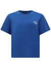 Apc A. P.c. T-shirt With Logo In Blue