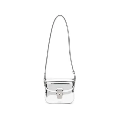 Apc A. P.c. Turnlock Shoulder Bag In Silver