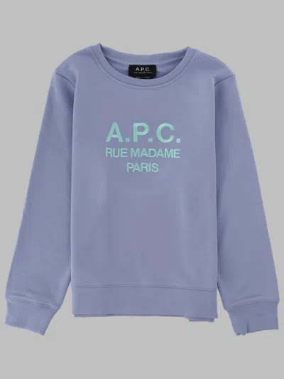 A.p.c. A. P.c. Unisex Mini Cotton Sweatshirt In Lilac