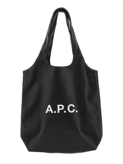 A.p.c. A. P.c. Unisex Mini Logo Borsa - 31 Cm X 24.5 Cm X 11 Cm In Black