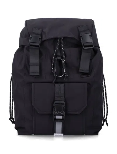A.p.c. A. P.c. Unisex Nylon Utility Bag In Nero