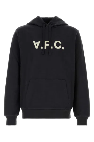 A.p.c. A. P.c. Unisex Stretch Cotton Sweatshirt In Black