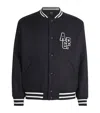 Apc A.p.c. Micky Wool Blend Bomber Jacket In Navy