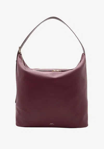 A.p.c. A. P.c. Vera Maxi Bag One Size Burgundy