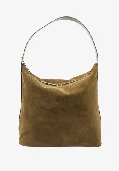 A.p.c. A. P.c. Vera Maxi Bag One Size Khaki In Brown