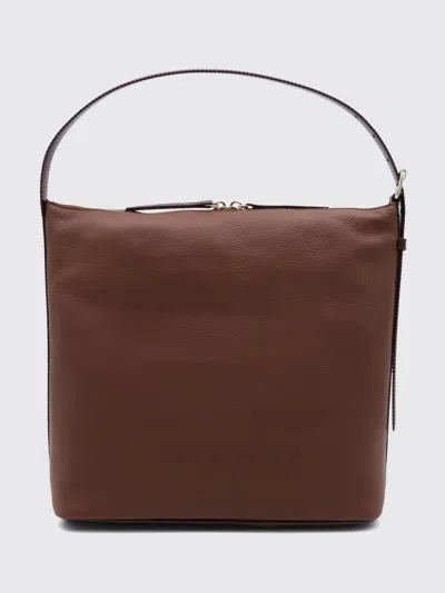 A.p.c. A. P.c. Vera Shoulder Bag In Grained Leather With Adjustable Handle And Zip In Hazel