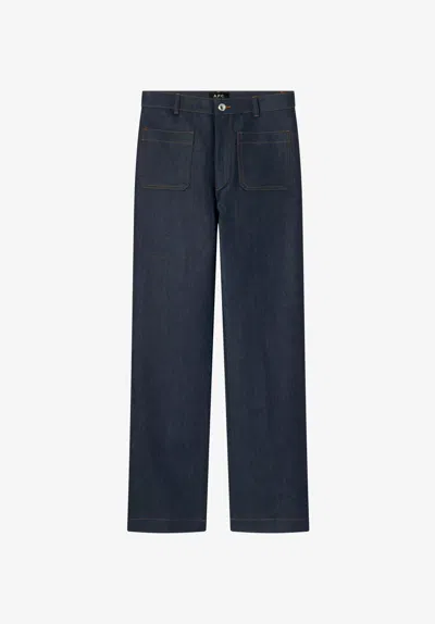 A.p.c. A. P.c. Victoria Jeans 24 Indigo In Blue