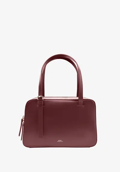 A.p.c. A. P.c. Virginie Box Bag One Size Burgundy