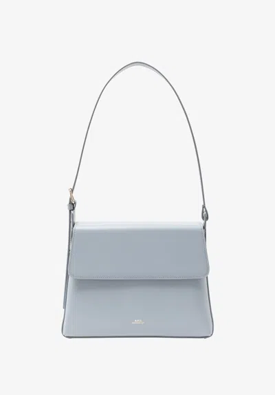 A.p.c. A. P.c. Virginie Flap Bag One Size Light Blue