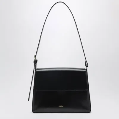A.p.c. A. P.c. Virginie Mini Leather Shoulder Bag In Black