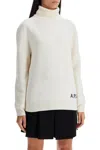 Apc Turtleneck Long-sleeved Jumper A.p.c. In White