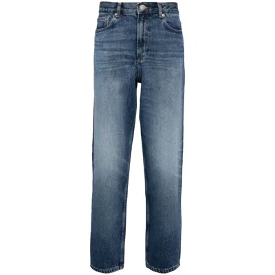 A.p.c. A. P.c. Washed Straight Jeans In Blue