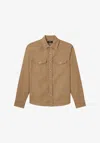A.p.c. A. P.c. Western Shirt Xxl Chestnut Brown