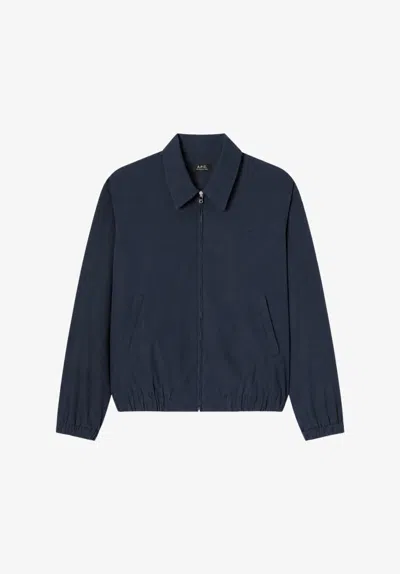 A.p.c. A. P.c. William Jacket Xs Navy Blue