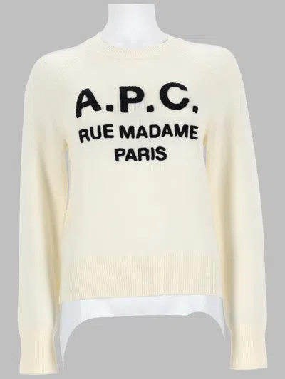 A.p.c. A. P.c. Women's 100% Virgin Wool Sweatshirt (fall/winter 2026) In Multi
