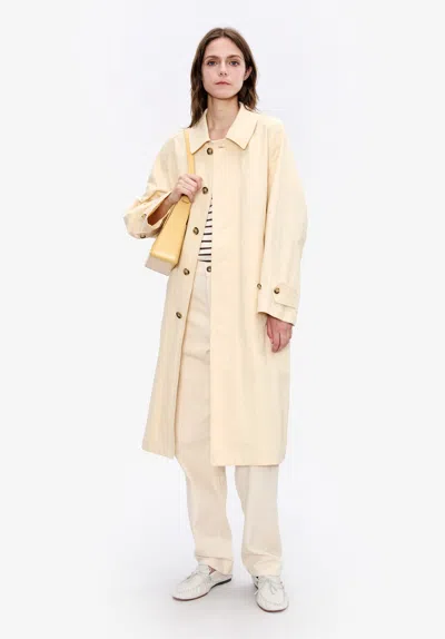 Apc A. P.c. Women's Amy Mac Size: 42 In Ecru In Nude