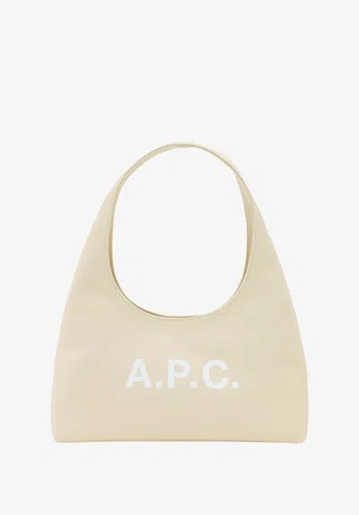 Apc A. P.c. Women's Baby Ninon Shoulder Bag One Size In Ecru In Sand