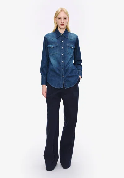 Apc A. P.c. Women's Ginny Pants Size: 38 In Dark Navy Blue