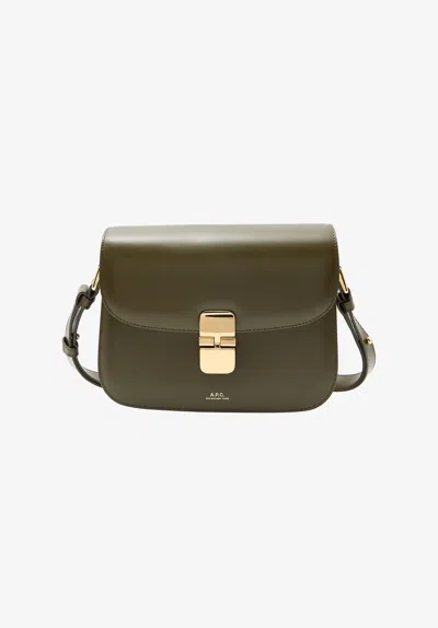 Apc A. P.c. Women's Grace Small Bag One Size In Dark Khaki