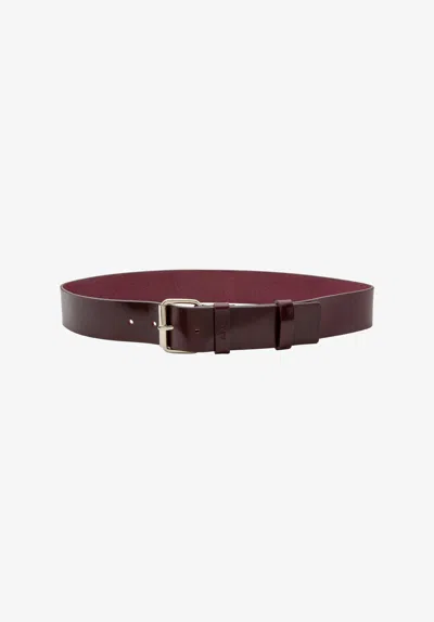 Apc A. P.c. Women's La Ceinture Large Size: Us 6-8 In Bordeaux In Brown