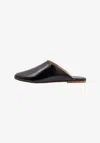 A.p.c. Leather Mules In Black