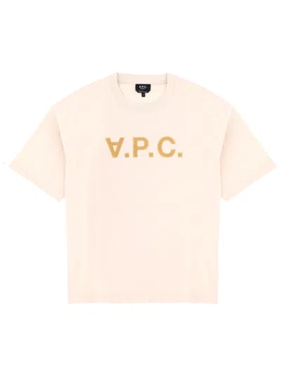 A.p.c. A. P.c. Women's Logo T-shirt - Ss26 Collection In Pink