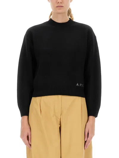 A.p.c. A. P.c. Women's Merino Wool Esther Shirt In Black