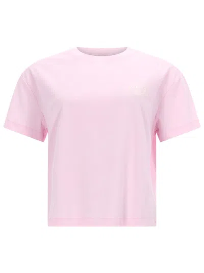 A.p.c. A. P.c. Women Pink Logo Crew Neck T-shirt