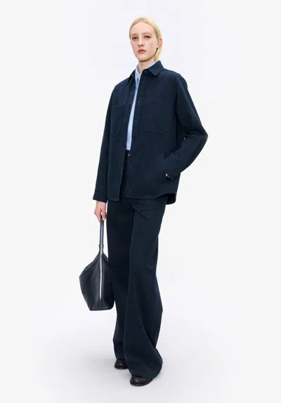 Apc A. P.c. Women's Noah Jacket Size: Medium In Dark Navy Blue