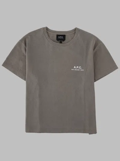 A.p.c. A. P.c. Women's Organic Cotton T-shirt In Gray