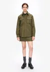 A.p.c. A. P.c. Women's Overshirt-jacket Size: 42 In Green