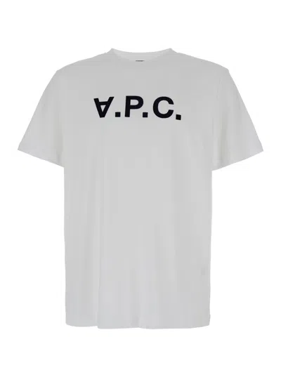 A.p.c. A. P.c. Women's Oversized Cotton T-shirt With Front Logo Print In White
