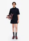 Apc A. P.c. Women's Polo Dress Size: 42 In Dark Navy Blue In Black