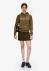 Apc A. P.c. Women's Standard Grand Vpc Hoodie Size: Extra Large In Khaki Green In Green