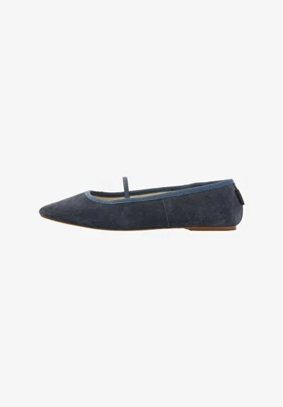 A.p.c. A. P.c. Women's Swan Ballet Flats Size: Us 8 In Dark Navy Blue