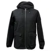 Apc A. P.c. Zipped Hooded Jacket With Pockets In Black Cotton In Black