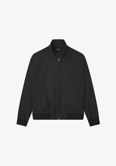 A.p.c. A. P.c. Zipped Jacket L Black