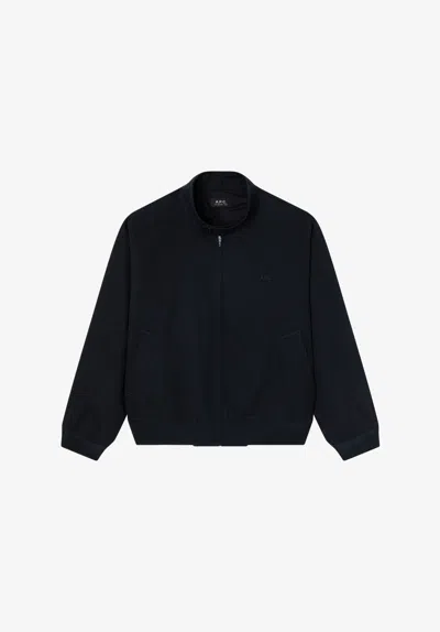 A.p.c. A. P.c. Zipped Jacket Xs Blue