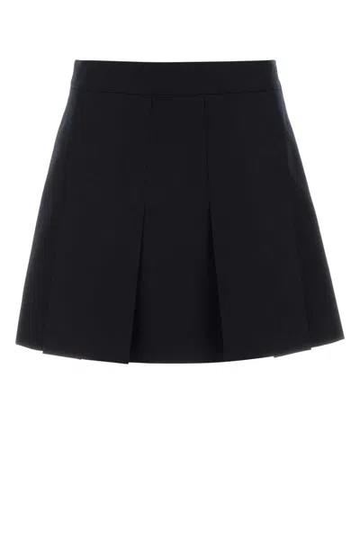 A.p.c. A. P.c.-inspired Twill Mini Skirt With Clean Tailoring In Blue
