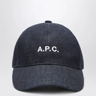 A.p.c. A. P.c.-style Indigo Cotton Baseball Cap In Blue
