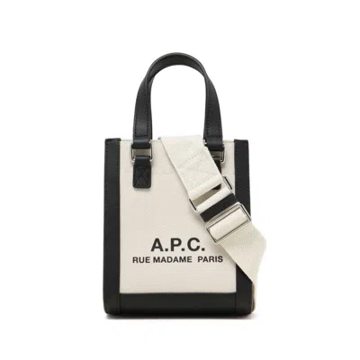Apc A.p.c. Bum Bags In White/black