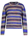 Apc Mohair And Boxy Sweater In Blue