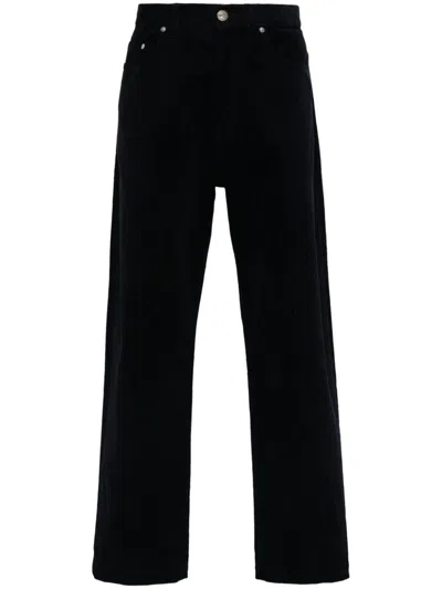 Apc Classic Straight-leg Black Denim Pants
