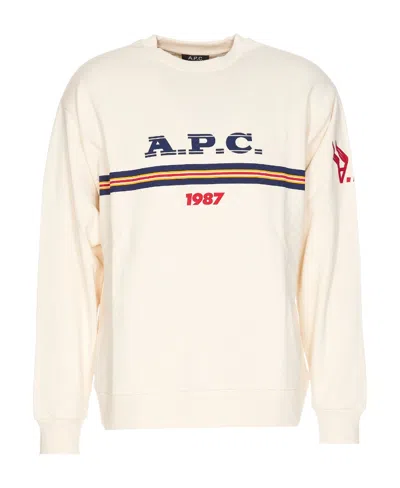 APC A.P.C. LOGO PRINTED CREWNECK SWEATSHIRT