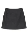 Apc Skirt Wool Houndstooth Pattern In Black